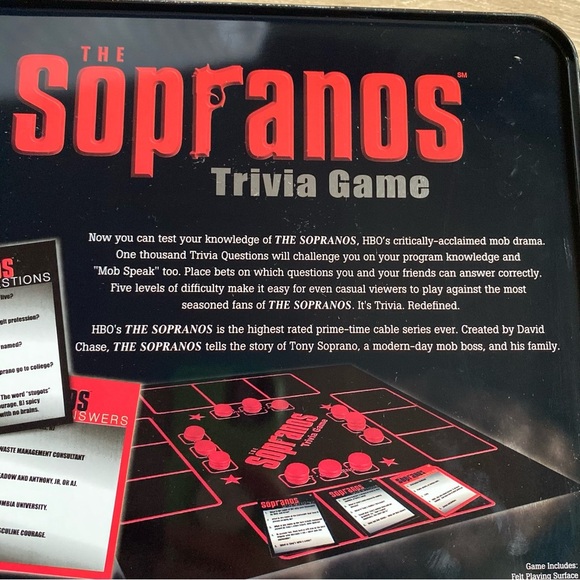 The Sopranos trivia game complete 2004 HBO - Picture 6 of 11